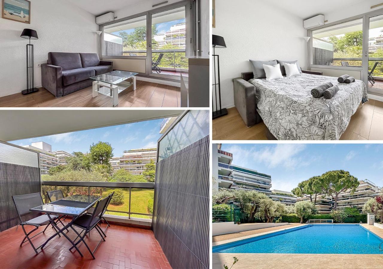 Joli Studio 4Pers Piscine Tout Confort Juan-les-Pins Exterior foto